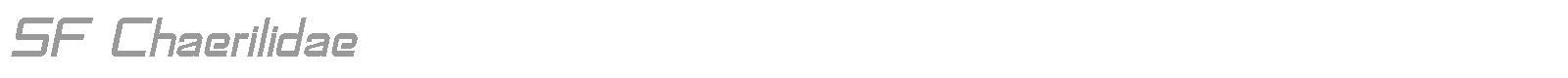 SF Chaerilidae font preview